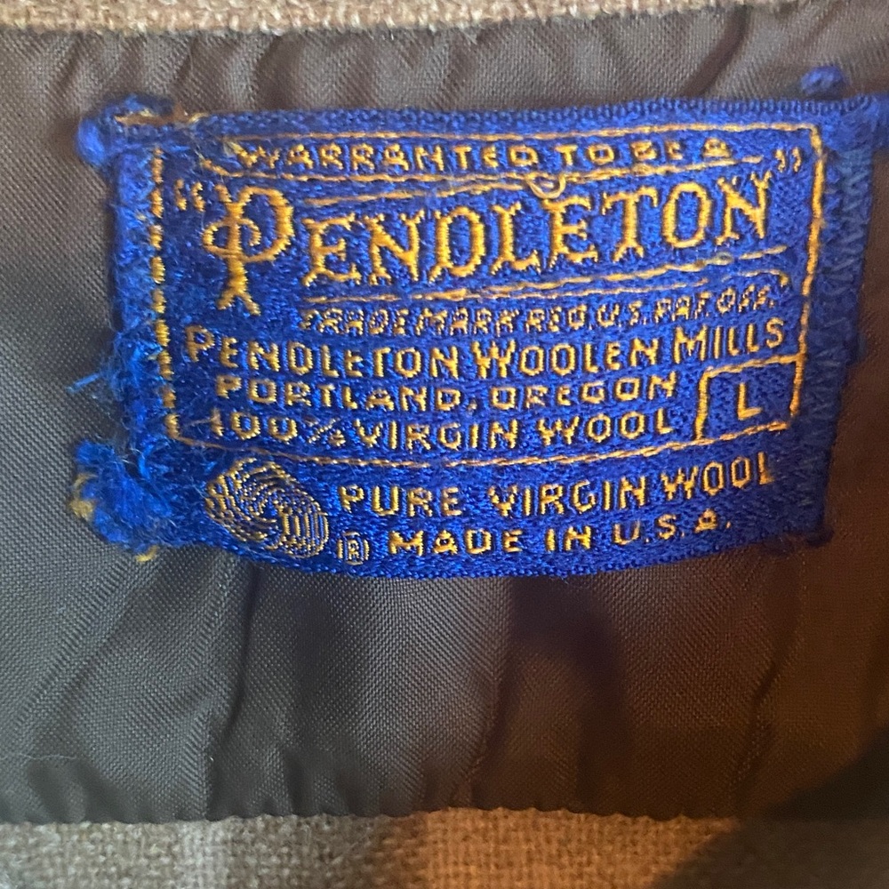 Pendleton Brown & Beige Plaid Board Shirt - Picture 2 of 8